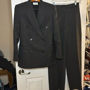 EUC THE ROW women’s blazer and pants  in wool charcoal grey sz 4 sold together
